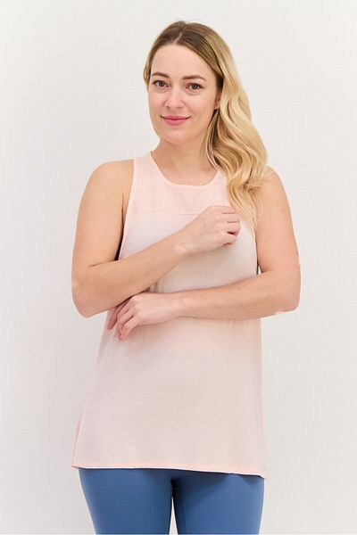 SKECHERS Women Sportswear Fit Sleeveless Training Top, Peach