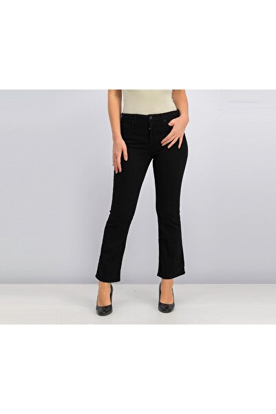 NYDJ Women Petite Barbara Bootcut Jeans, Black