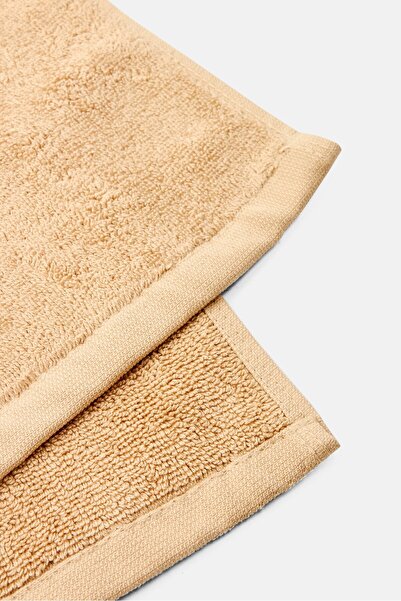 Muy Mucho Textured Cotton Bath Rug 50 x 70 cm, Tan