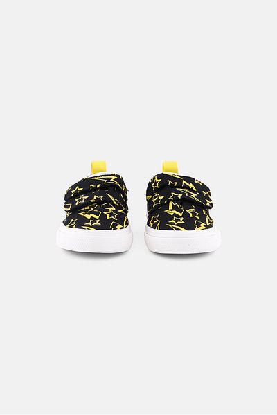 Toms Toddlers Boy Fenix Double Strap Velcro Closure Shoes, Black Combo