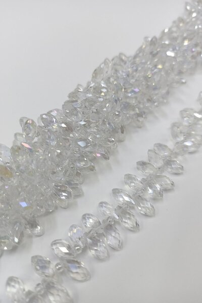 Hayalperest boncuk Κρύσταλλο σταγόνας σειράς λευκού διαμαντιού