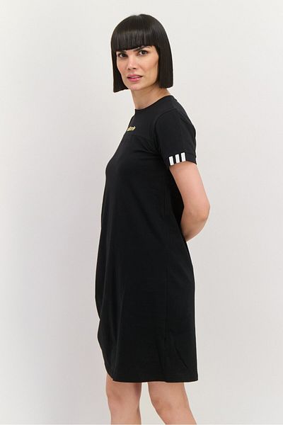 adidas Women Sportswear Fit Short Sleeves Outdoor Dress, Black