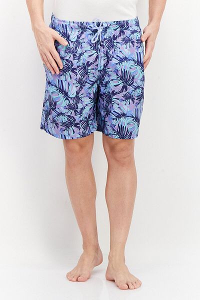 TailorByrd Men Allover Print Board Short, Purple