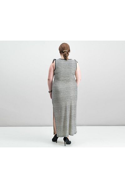 Ralph Lauren Sleeveless Maxi Dress, Polo Black And Parchment