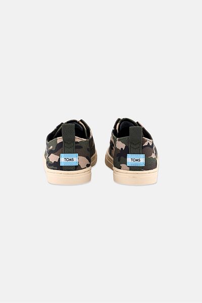 Toms Toddlers Boy Slip On Camo Print Casual Shoes, Green