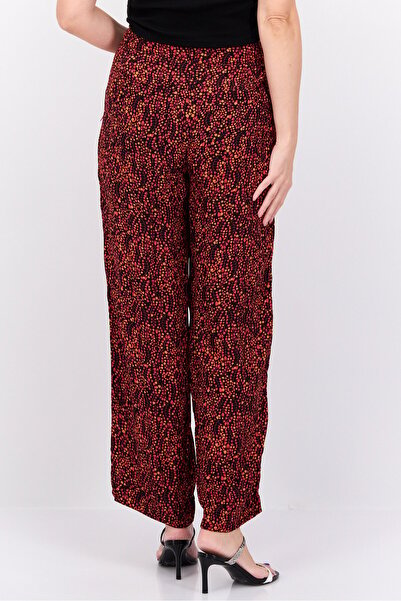 Scotch & Soda Women All Over Print No Stretch Palazzo, Black