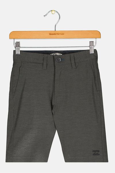 BİLLABONG Kids Boy Slim Fit Micro Stripe Walking Short, Dark Grey