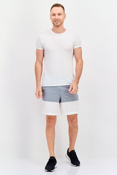 Champion Men Sportswear Fit Colorblock Training Shorts, Grey Combo