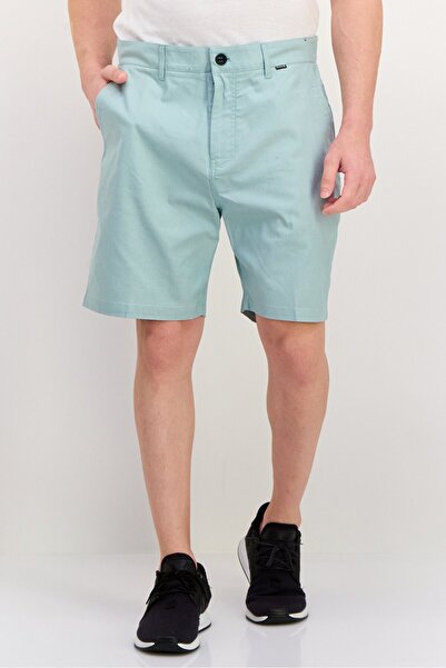 Hurley شورت تشينو رجالي مطرز بطول 8 بوصات، لون أخضر نعناعي