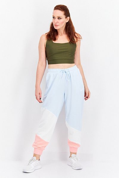 Puma Women Sportswear Fit Brand Logo Outdoor Jogger Pants, Blue Combo