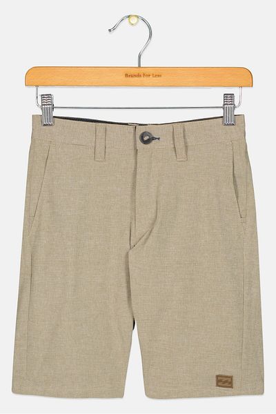 BİLLABONG Kids Boy Slim Fit Micro Stripe Walking Shorts, Khaki