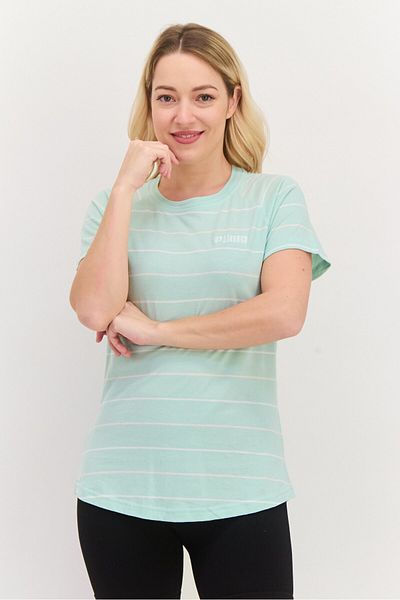 Puma Women Sportswear Fit Short Sleeves Training Top, Mint Green