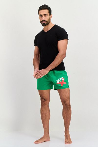 UFC Men Brand Logo Board Shorts, Green