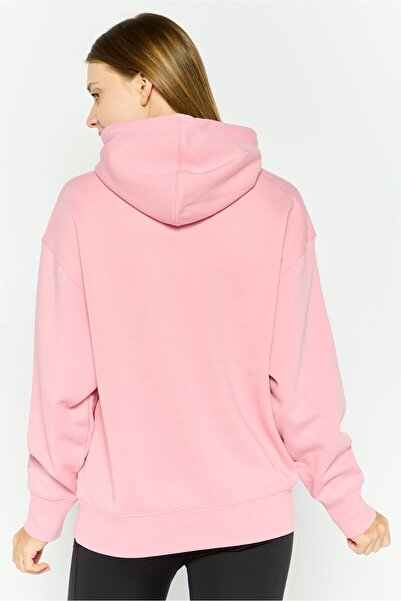 Esprit Women Hooded Long Sleeves Graphic Print Sweatshirt, Pink