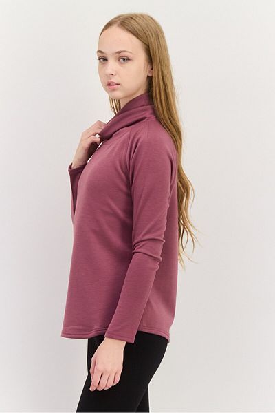 SKECHERS Women Sportswear Fit Long Sleeve Outdoor Sweatshirts, Purple