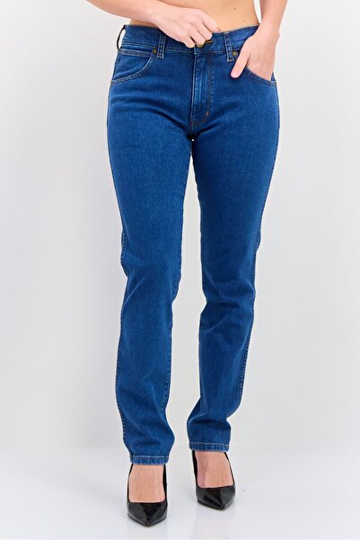 WRANGLER Women Slim Fit Washed Denim Jeans, Blue