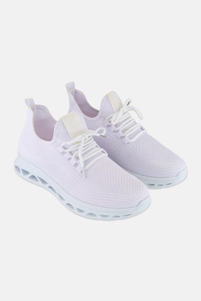 Crosshatch Men Lace Up Running Shoes, White