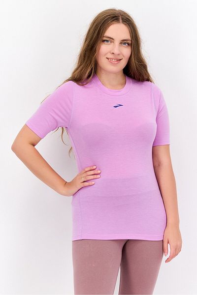 Brooks Women Sportswear Fit Short Sleeve Outdoor T Shirt, Purple