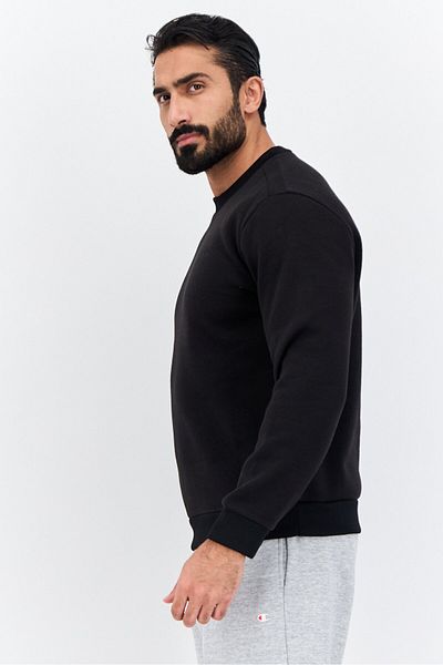 Champion Men Comfort Fit Outdoor Sweatshirts, Black