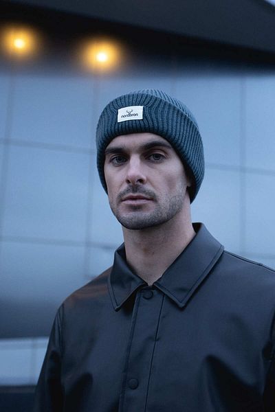 Nordbron Atlantic Green Knitwear - Soft Beanie, Stretchy Fold, Basic Jenson
