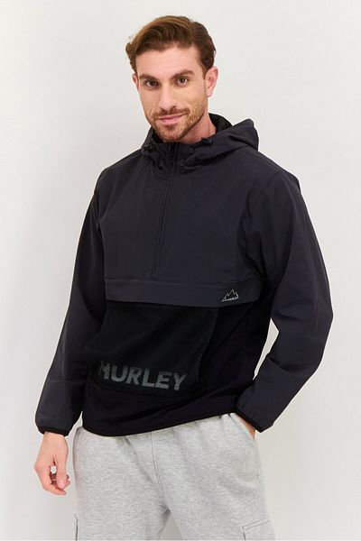 Hurley Men Sportswear Fit Long Sleeves Training Sweatshirt, Black