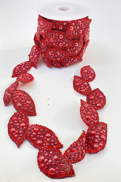 Hayalperest boncuk Iron-On Stone Strip Sconce with Leaf Motif