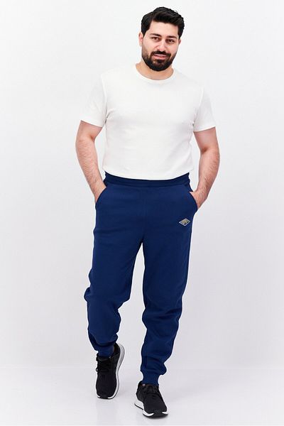 Esprit Men Regular Fit Brand Logo Sweatpants, Blue