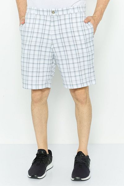 TailorByrd Men Embroidered Logo Chino Shorts, Off White