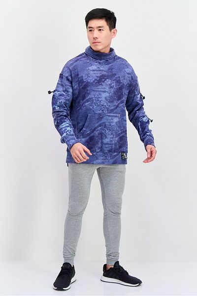 Tribe of 6 Men Sportswear Fit Outdoor Sweatshirts, Blue