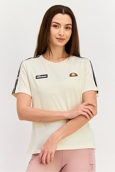 Ellesse Women Sportswear Fit Short Sleeves Running T-shirt, Off White