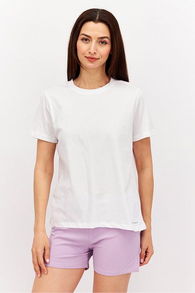 French Connection Women 2 Pcs Plain Pyjama Set, White