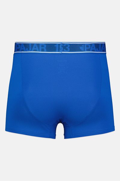 Pajar Men 3 Pieces Brand Logo Boxer Brief, Blue Combo