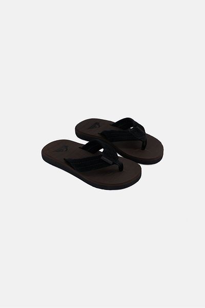 Quiksilver Kids Boy Slip On Slippers, Dark Brown