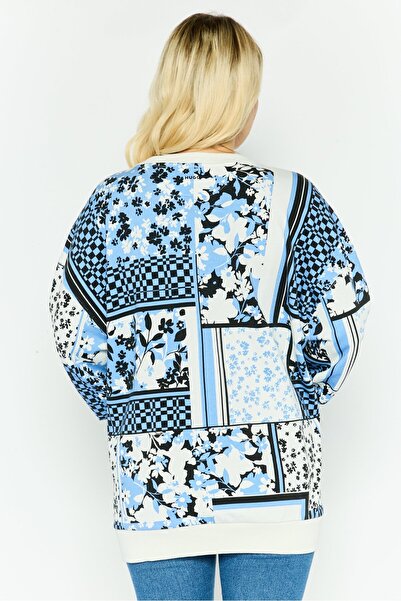 Hugo by Hugo Boss Women Crew Neck Long Sleeve Floral Sweatshirt, Multicolor