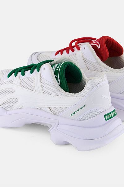 Puma Kids Boy Nitefox Lace Up Running Shoes, White