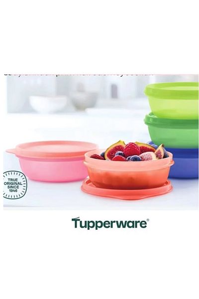 Tupperware Set of 5 300 ml Refrigerator Storage Candy Containers - Breakfast