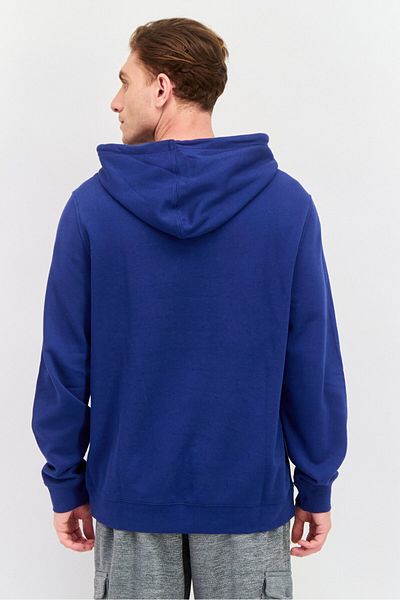 Hurley Men Hooded Long Sleeve Brand Logo Sweatshirt, Navy