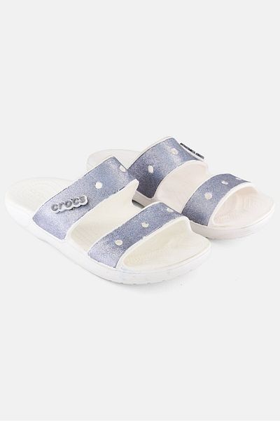 Crocs Women Two Strap Slip On Sandals, White