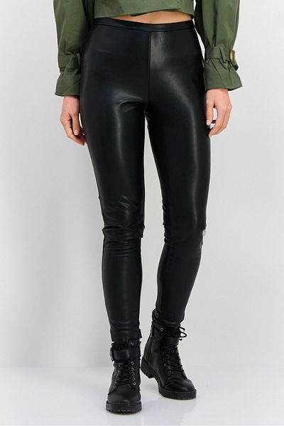 Calvin Klein Women Regular Fit Solid Skinny Pant, Black