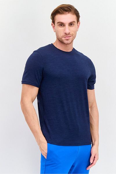 Legend Men 2 Piece Sportswear Fit Short Sleeves Training T-shirts, Navy