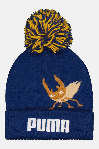 Puma Kids Boy Graphic Printed Beanie, Blue