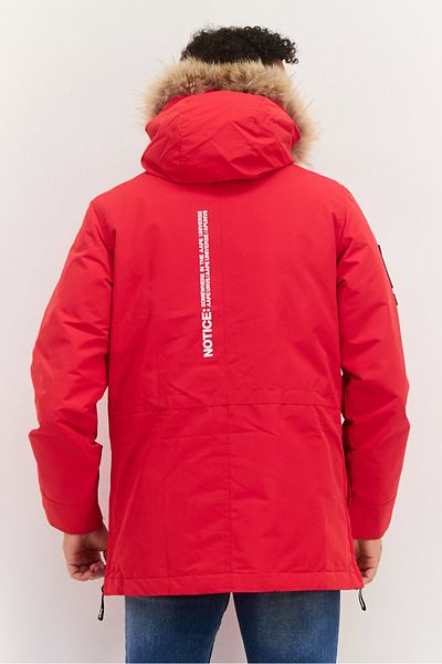 Aape By A Bathing Ape Men Brand Logo Long Sleeve Hooded Jacket, Red