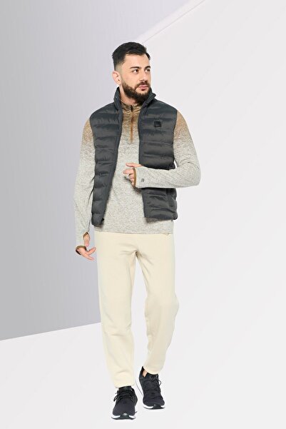 Michael Kors Men Quilted Puffer Jacket Vest, Charcoal