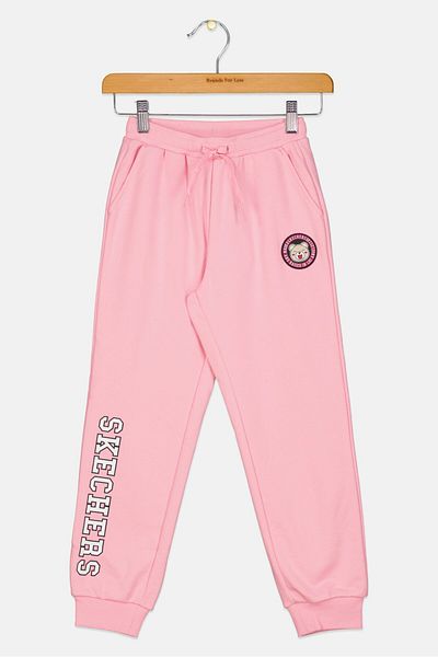 SKECHERS Kids Girl Sportswear Fit Graphic Print Sweatpants, Pink