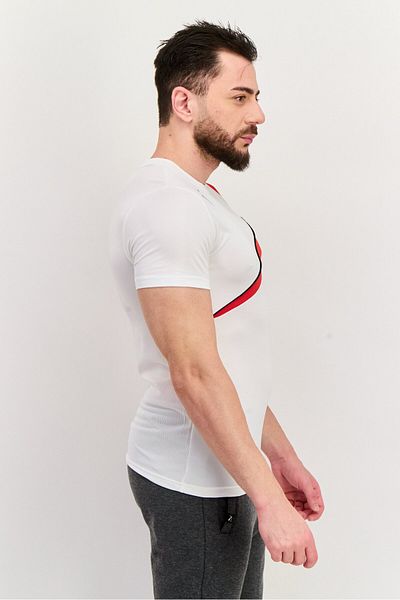 Puma Men Sportswear Fit Short Sleeve Training T-shirt, White Combo