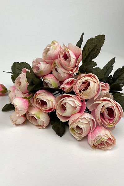 Hayalperest boncuk Salmon Peony Eren Rose Τεχνητό Λουλούδι 3 Μάτσο