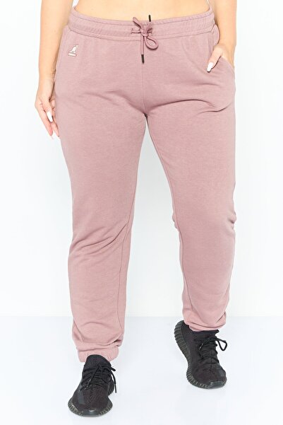 Kangol Women Sportswear Fit Embroidered Outdoor Sweatpants, Old Rose