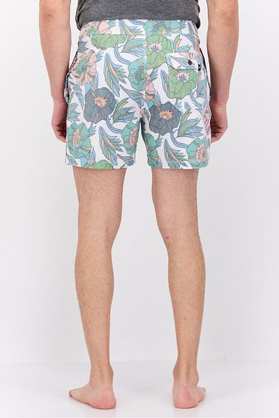 Hurley Men Floral Print Swimwear Shorts, Green Combo