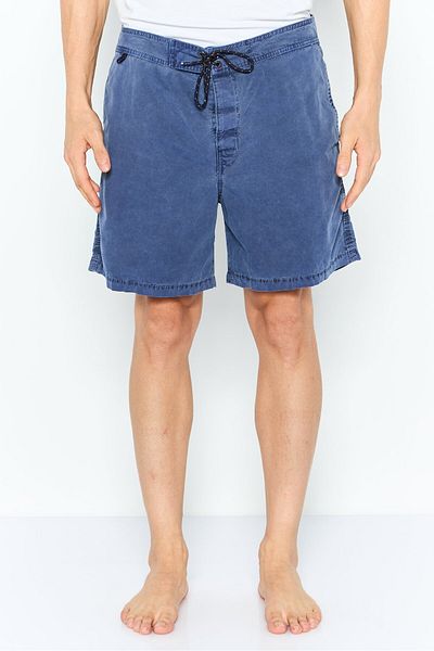 SUNDEK Men Washed Beachwear Shorts, Blue
