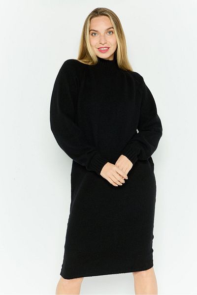 Hugo Boss Women Knitted Sweater Dress, Black